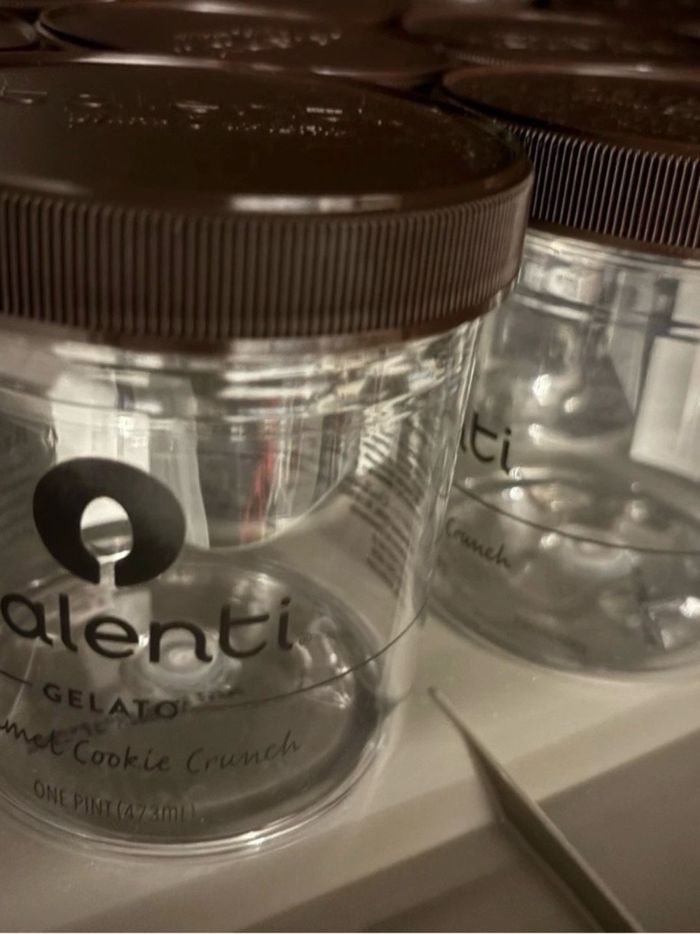 17 Clear Talenti Storage Jars with lid craft/storage